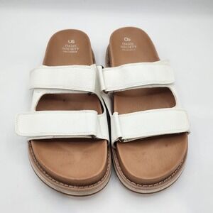 Oasis Society California White Slide Sandals US‎ 8.5 Women's Comfort Casual